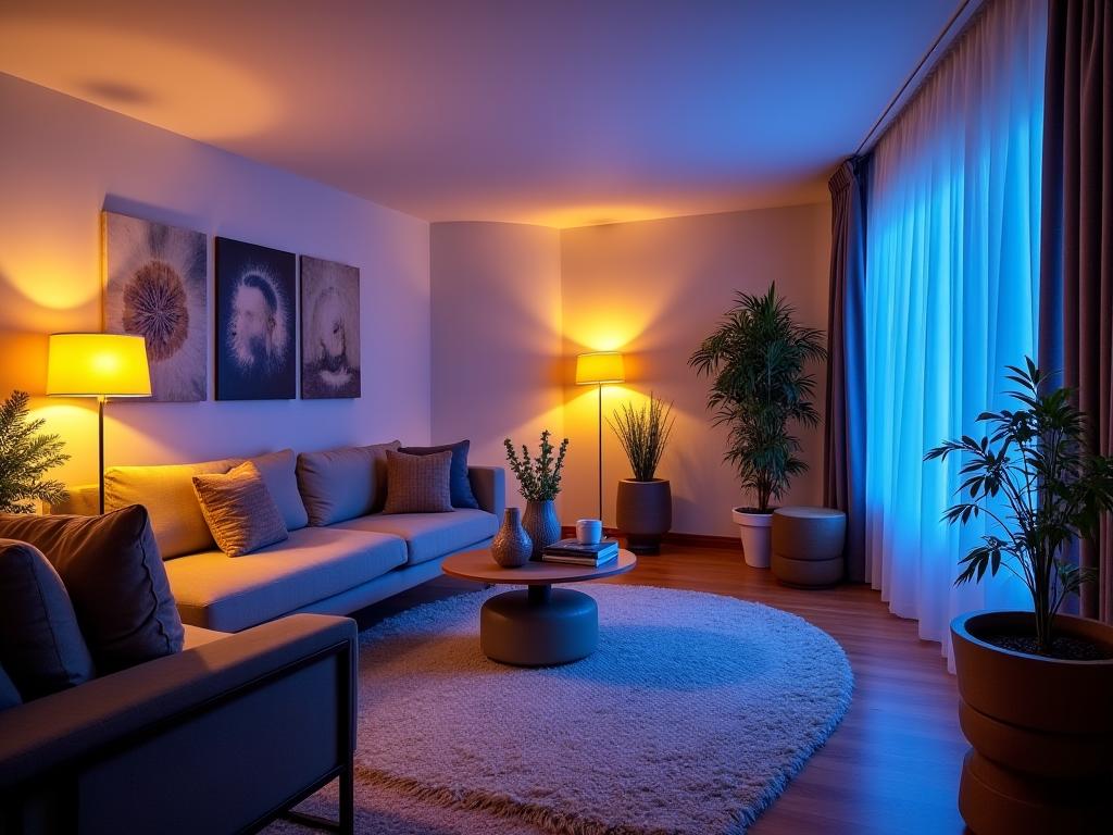 Iluminación inteligente en salón